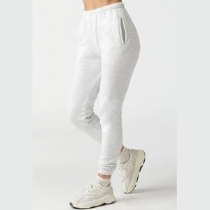 Joah Brown Pearl Grey French Terry Empire Jogger (M/L)